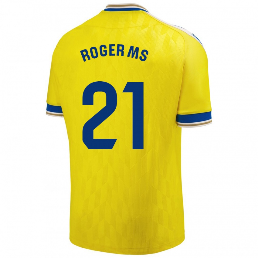 Mujer Camiseta Roger Martí #21 Amarillo 1ª Equipación 2023/24 La Camisa Perú