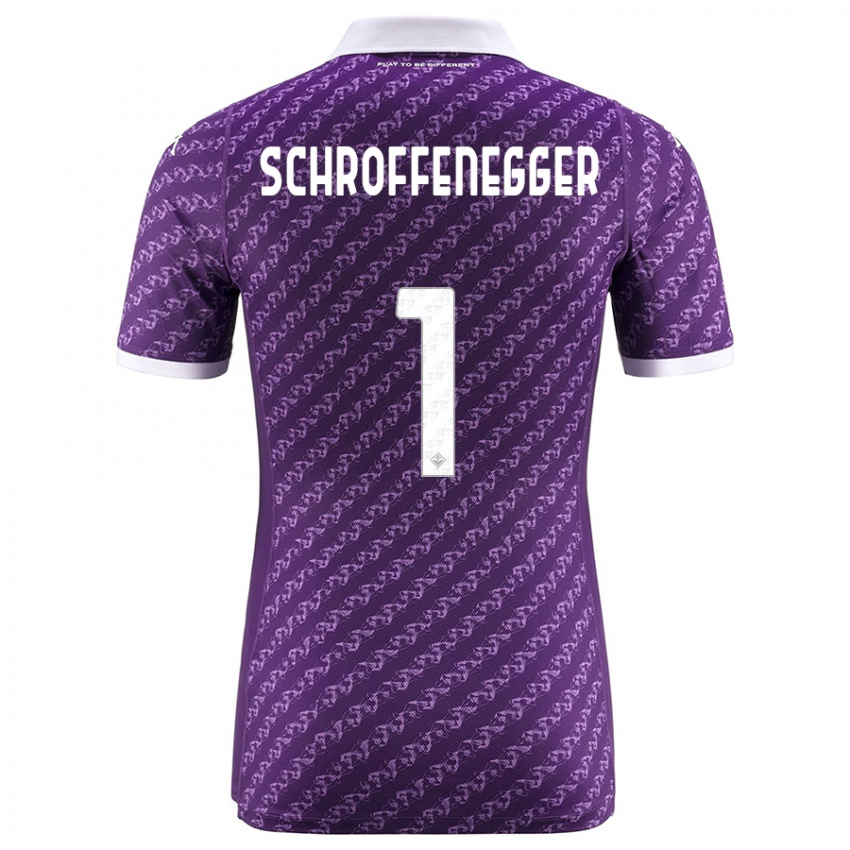 Mujer Camiseta Katja Schroffenegger #1 Violeta 1ª Equipación 2023/24 La Camisa Perú