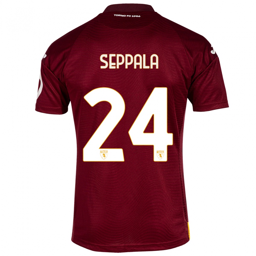 Mujer Camiseta Rosa Lappi-Seppälä #24 Rojo Oscuro 1ª Equipación 2023/24 La Camisa Perú