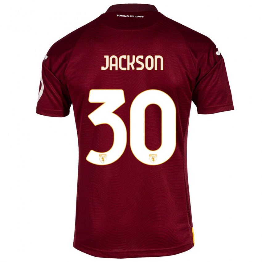 Mujer Camiseta Michael Jackson #30 Rojo Oscuro 1ª Equipación 2023/24 La Camisa Perú