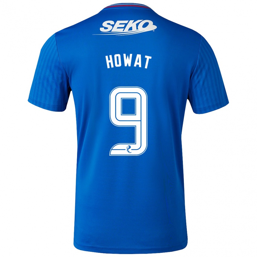 Mujer Camiseta Kirsty Howat #9 Azul 1ª Equipación 2023/24 La Camisa Perú