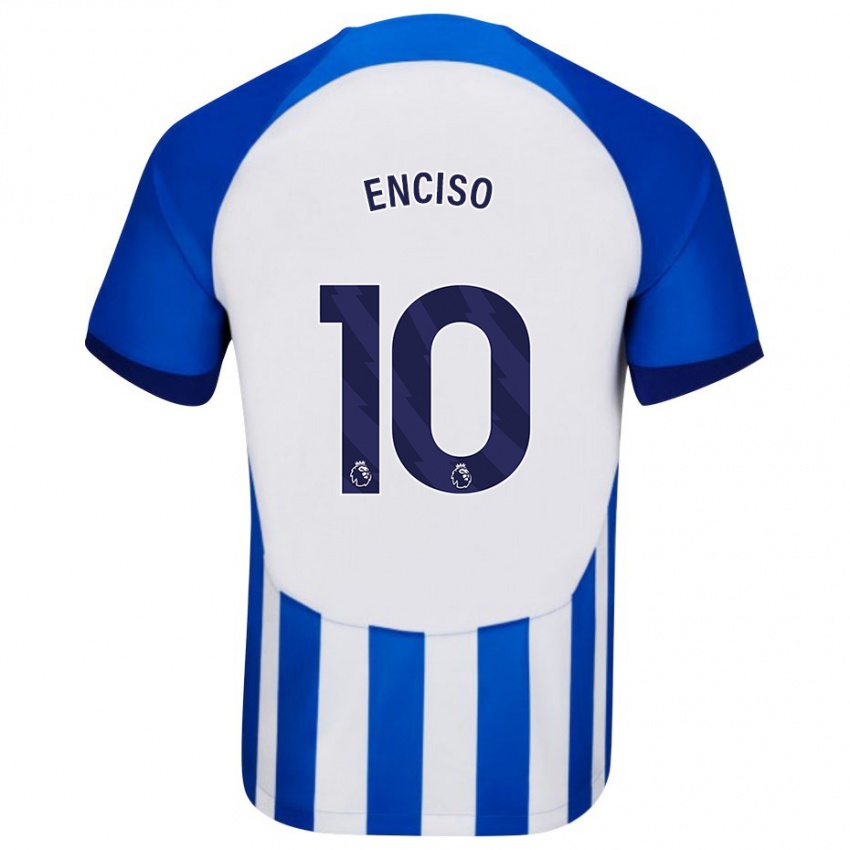 Mujer Camiseta Julio Enciso #10 Azul 1ª Equipación 2023/24 La Camisa Perú