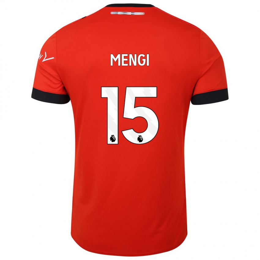 Mujer Camiseta Teden Mengi #15 Rojo 1ª Equipación 2023/24 La Camisa Perú