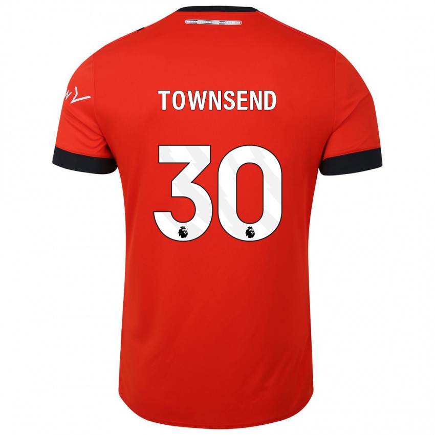 Mujer Camiseta Andros Townsend #30 Rojo 1ª Equipación 2023/24 La Camisa Perú