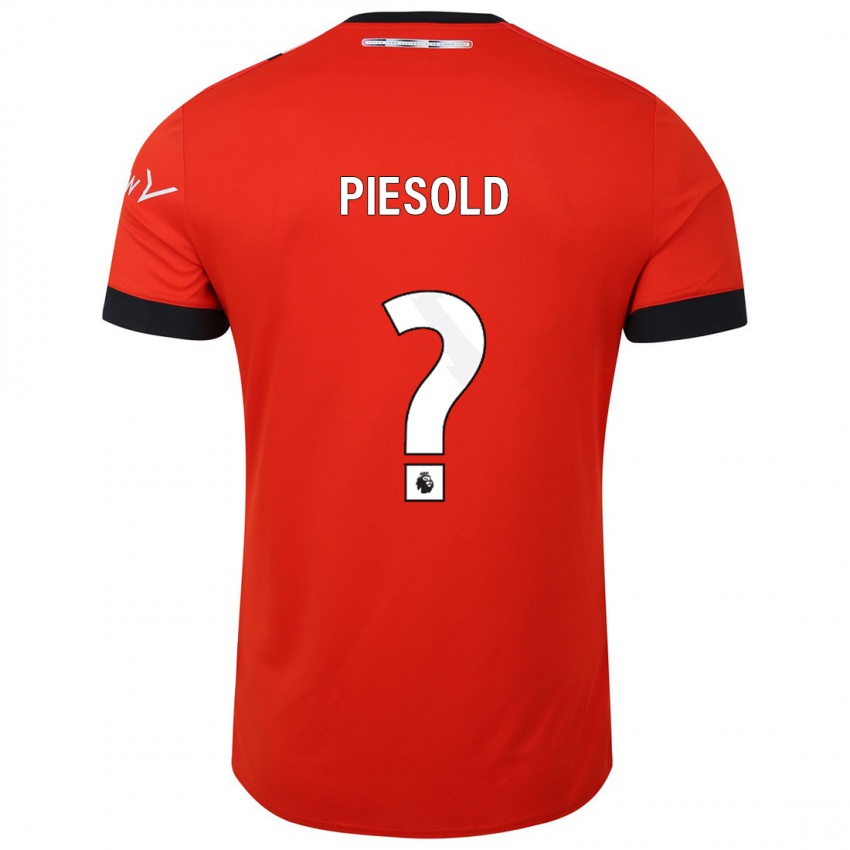 Mujer Camiseta Axel Piesold #0 Rojo 1ª Equipación 2023/24 La Camisa Perú