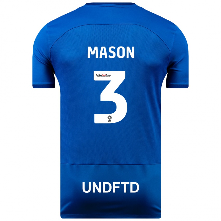 Mujer Camiseta Ellie Mason #3 Azul 1ª Equipación 2023/24 La Camisa Perú