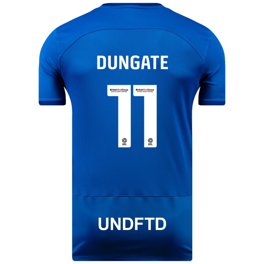 Mujer Camiseta Katie Dungate #11 Azul 1ª Equipación 2023/24 La Camisa Perú