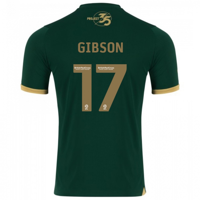 Mujer Camiseta Lewis Gibson #17 Verde 1ª Equipación 2023/24 La Camisa Perú