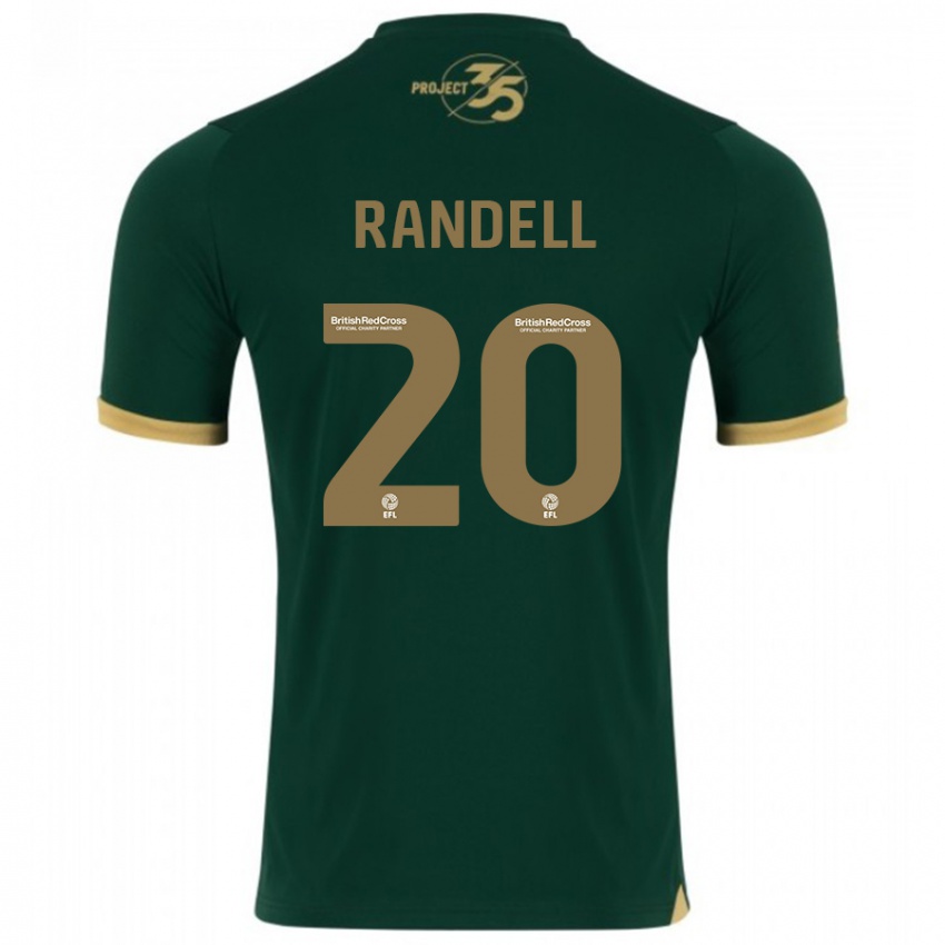 Mujer Camiseta Adam Randell #20 Verde 1ª Equipación 2023/24 La Camisa Perú