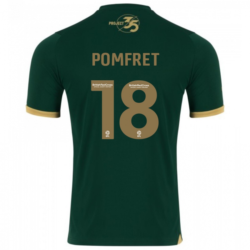 Mujer Camiseta Taya Pomfret #18 Verde 1ª Equipación 2023/24 La Camisa Perú