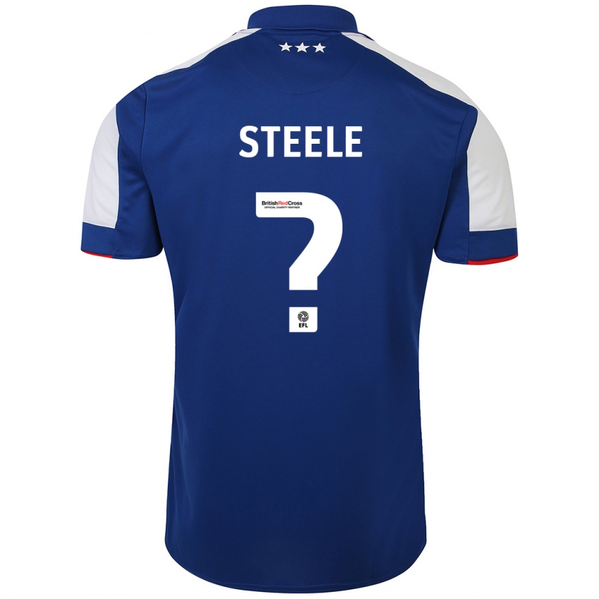 Mujer Camiseta Finn Steele #0 Azul 1ª Equipación 2023/24 La Camisa Perú