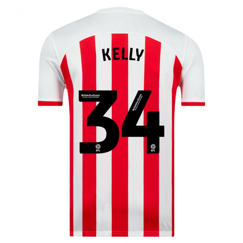 Mujer Camiseta Caden Kelly #34 Blanco 1ª Equipación 2023/24 La Camisa Perú