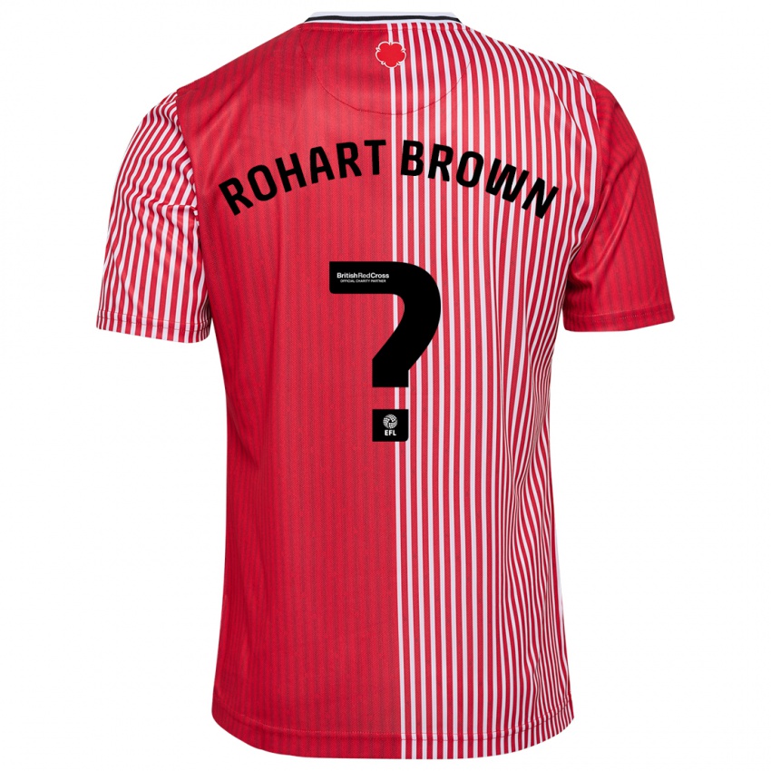 Mujer Camiseta Thierry Rohart-Brown #0 Rojo 1ª Equipación 2023/24 La Camisa Perú