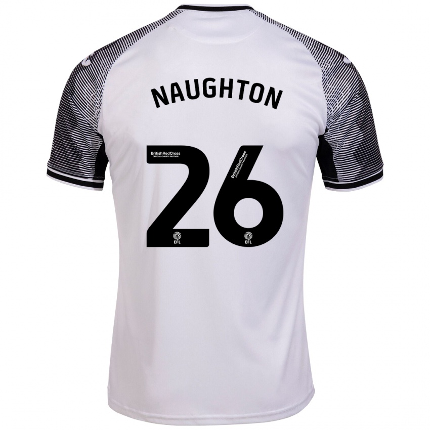 Mujer Camiseta Kyle Naughton #26 Blanco 1ª Equipación 2023/24 La Camisa Perú