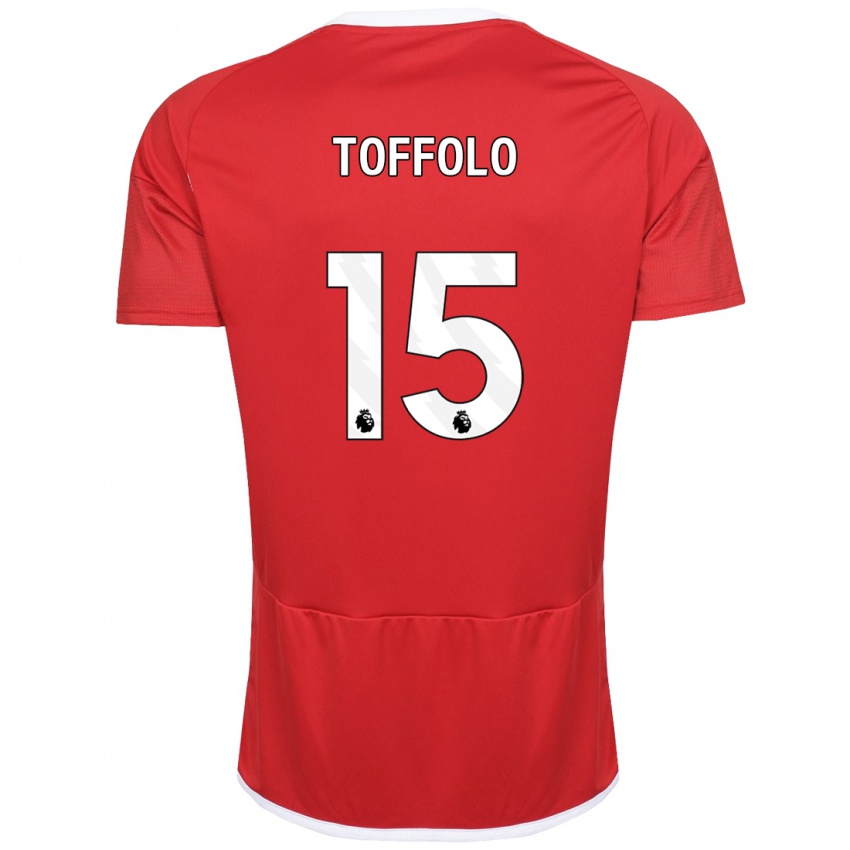 Mujer Camiseta Harry Toffolo #15 Rojo 1ª Equipación 2023/24 La Camisa Perú