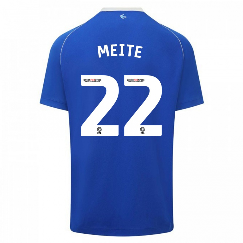 Mujer Camiseta Yakou Méïté #22 Azul 1ª Equipación 2023/24 La Camisa Perú