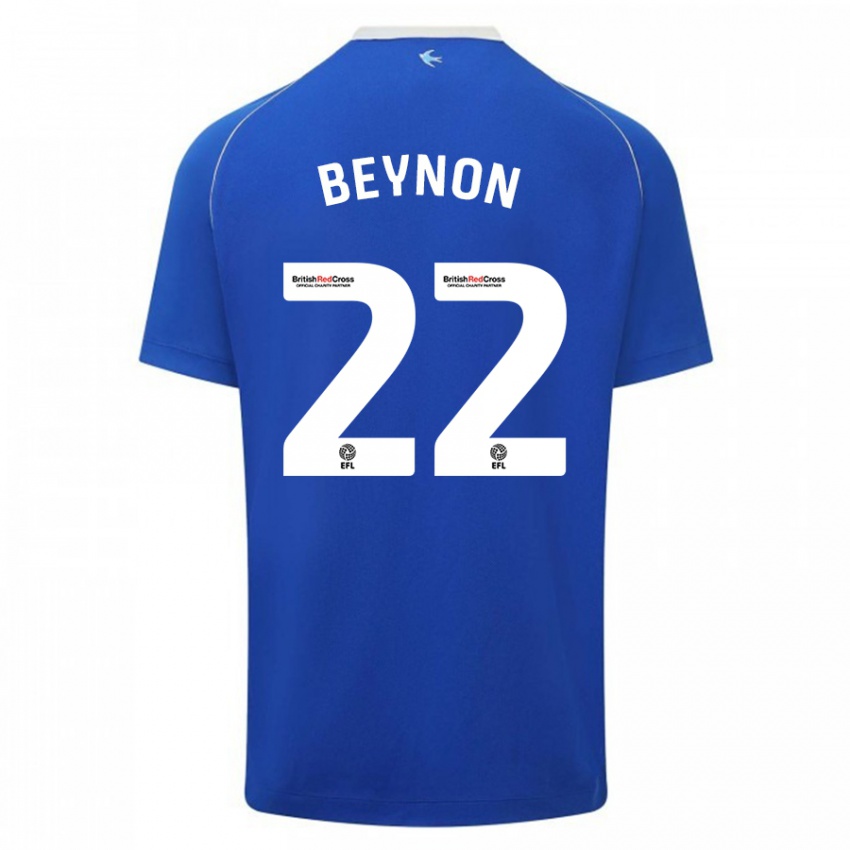 Mujer Camiseta Emma Beynon #22 Azul 1ª Equipación 2023/24 La Camisa Perú