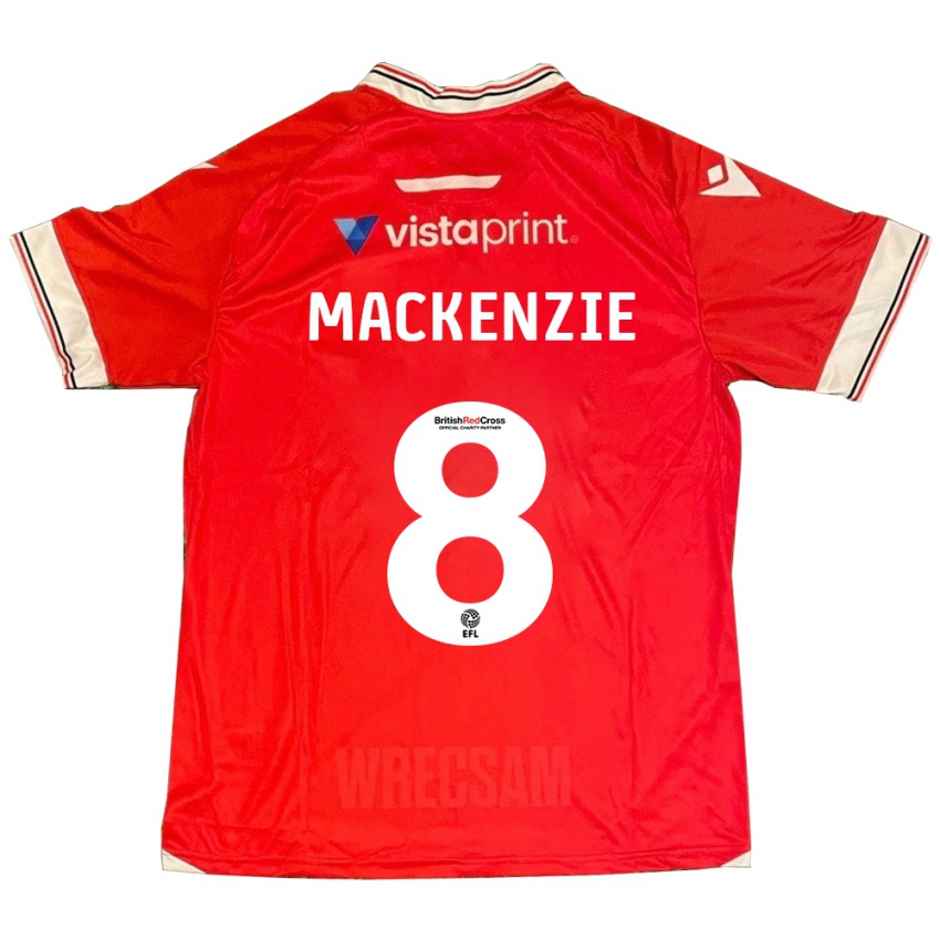 Mujer Camiseta Libby Mackenzie #8 Rojo 1ª Equipación 2023/24 La Camisa Perú