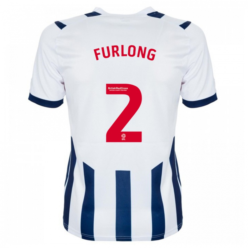 Mujer Camiseta Darnell Furlong #2 Blanco 1ª Equipación 2023/24 La Camisa Perú