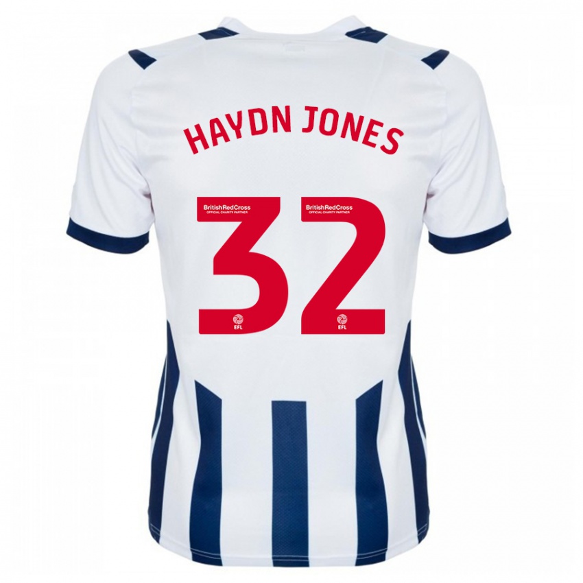 Mujer Camiseta Mackenzie Haydn Jones #32 Blanco 1ª Equipación 2023/24 La Camisa Perú