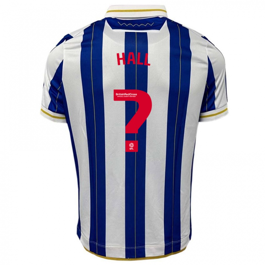 Mujer Camiseta Jack Hall #0 Azul Blanco 1ª Equipación 2023/24 La Camisa Perú