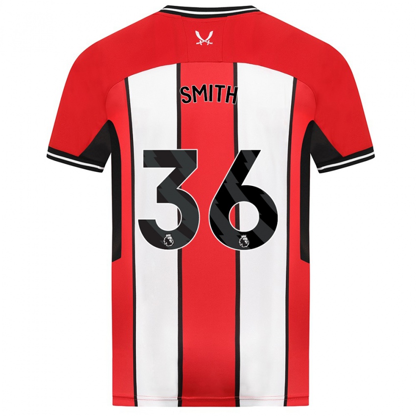 Mujer Camiseta Joshua Smith #36 Rojo 1ª Equipación 2023/24 La Camisa Perú
