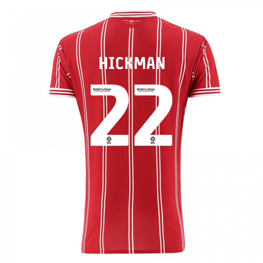 Mujer Camiseta Taylor Gardner-Hickman #22 Rojo 1ª Equipación 2023/24 La Camisa Perú