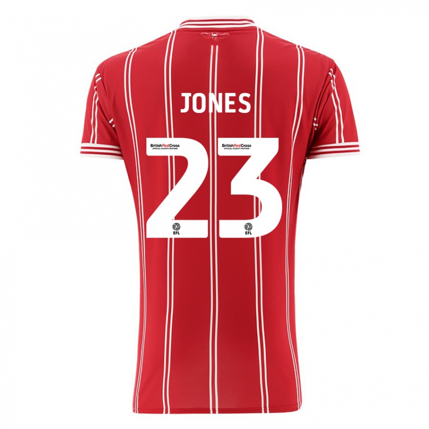 Mujer Camiseta Carrie Jones #23 Rojo 1ª Equipación 2023/24 La Camisa Perú