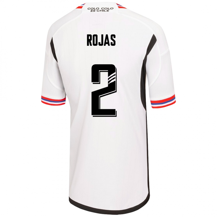 Mujer Camiseta Jeyson Rojas #2 Blanco 1ª Equipación 2023/24 La Camisa Perú