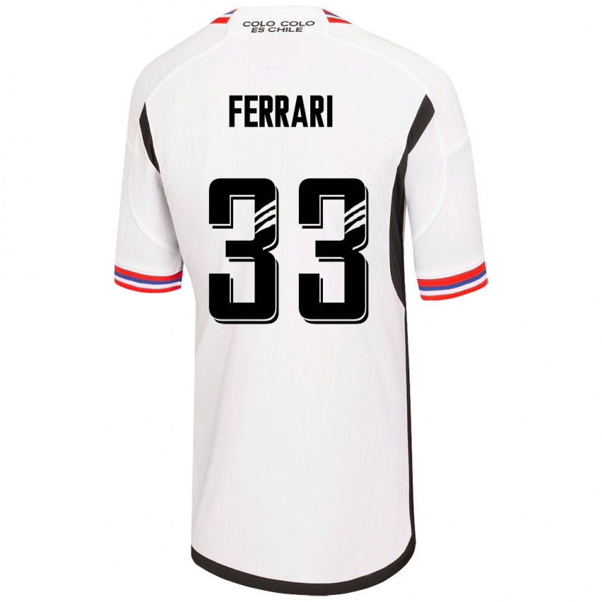 Mujer Camiseta Matías Ferrari #33 Blanco 1ª Equipación 2023/24 La Camisa Perú