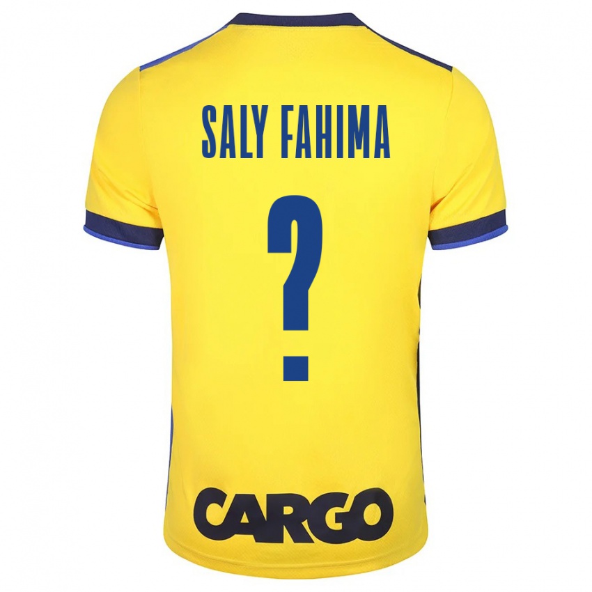 Mujer Camiseta Israel Saly Fahima #0 Amarillo 1ª Equipación 2023/24 La Camisa Perú