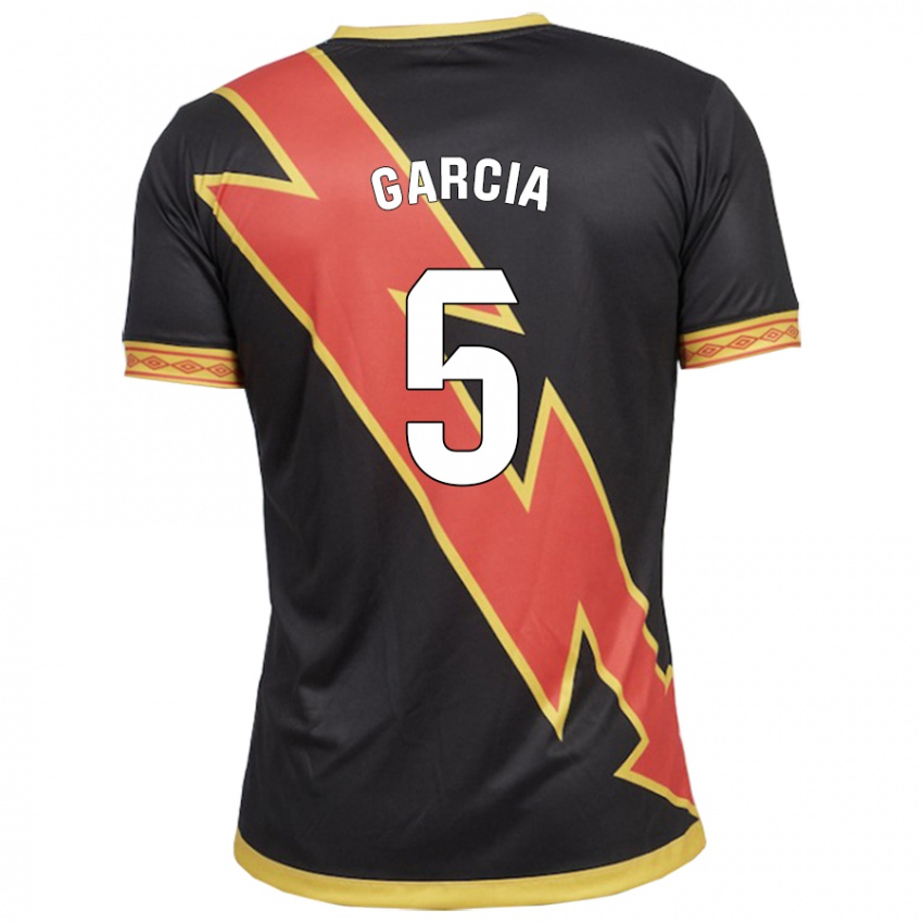 Mujer Camiseta Miguel García #5 Negro 2ª Equipación 2023/24 La Camisa Perú