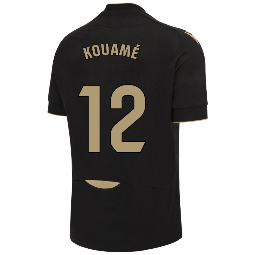 Mujer Camiseta Rominigue Kouamé #12 Negro 2ª Equipación 2023/24 La Camisa Perú