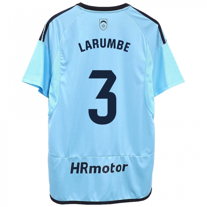 Mujer Camiseta Saioa Larumbe Beloqui #3 Azul 2ª Equipación 2023/24 La Camisa Perú