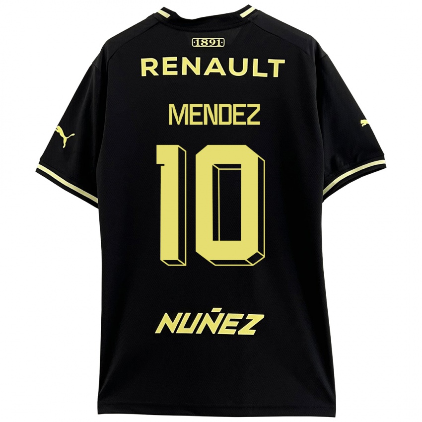 Mujer Camiseta Kevin Méndez #10 Negro 2ª Equipación 2023/24 La Camisa Perú