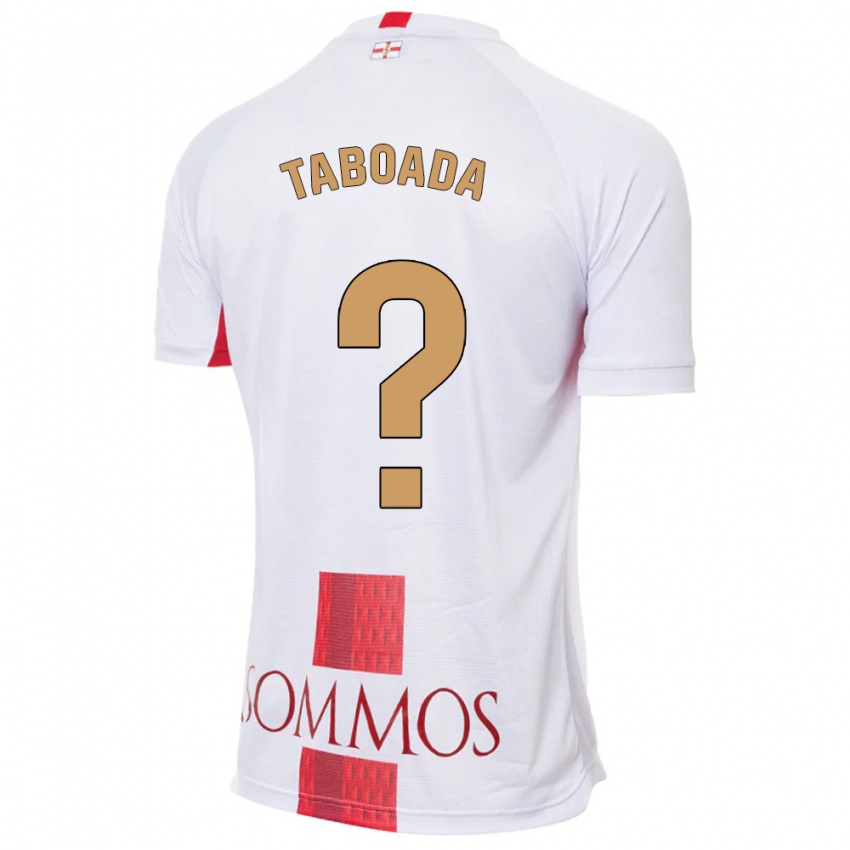 Mujer Camiseta Héctor Taboada #0 Blanco 2ª Equipación 2023/24 La Camisa Perú