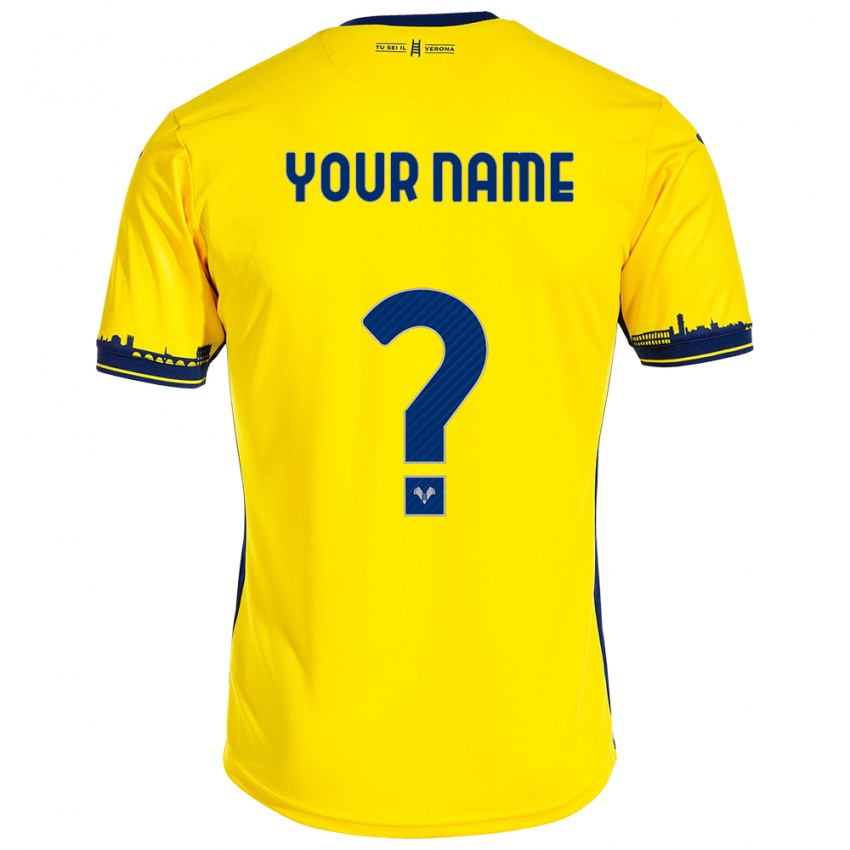 Mujer Camiseta Su Nombre #0 Amarillo 2ª Equipación 2023/24 La Camisa Perú