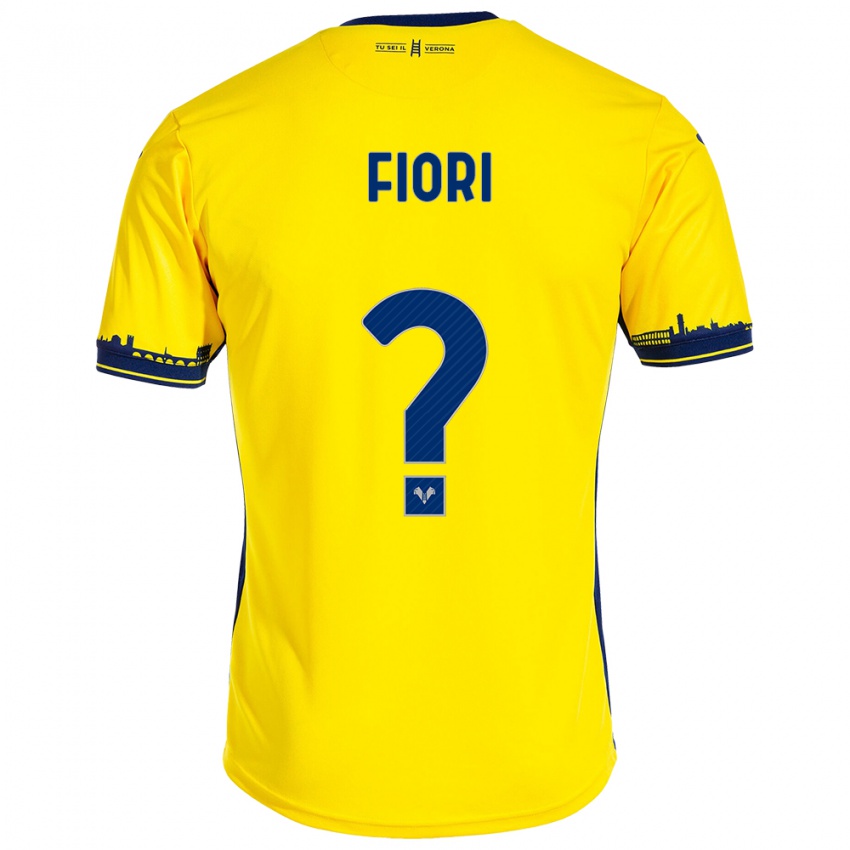 Mujer Camiseta Nicolas Fiori #0 Amarillo 2ª Equipación 2023/24 La Camisa Perú