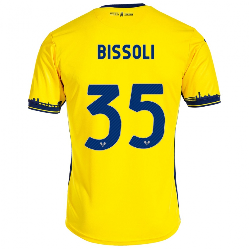 Mujer Camiseta Noemí Bissoli #35 Amarillo 2ª Equipación 2023/24 La Camisa Perú