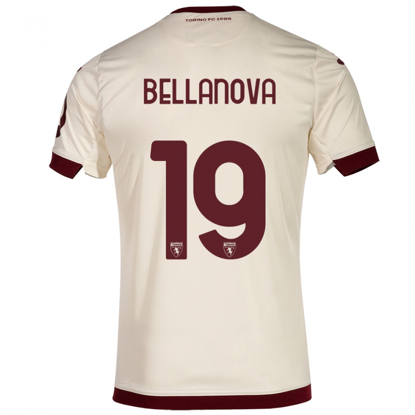 Mujer Camiseta Raoul Bellanova #19 Champán 2ª Equipación 2023/24 La Camisa Perú