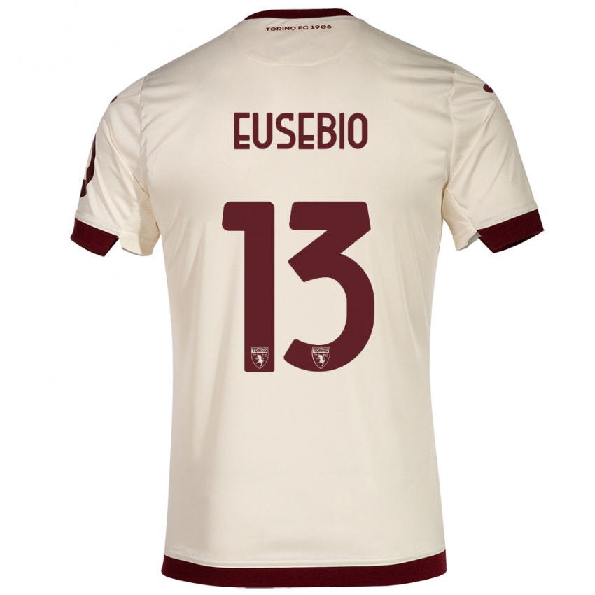 Mujer Camiseta Chiara Eusebio #13 Champán 2ª Equipación 2023/24 La Camisa Perú