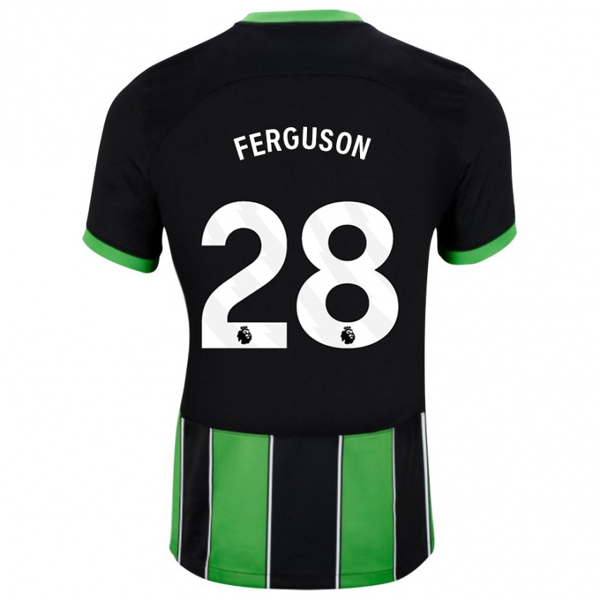 Mujer Camiseta Evan Ferguson #28 Verde Negro 2ª Equipación 2023/24 La Camisa Perú