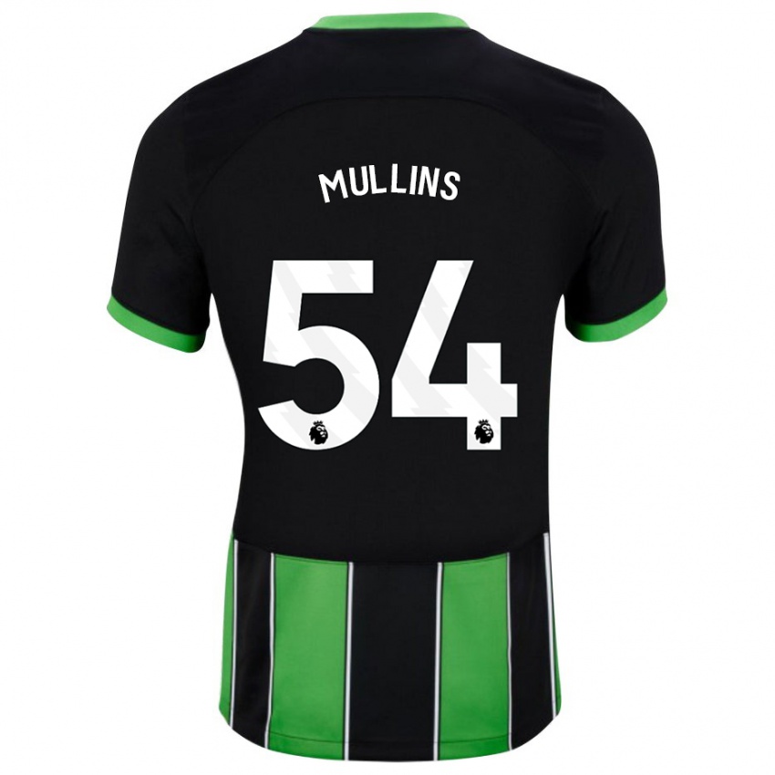 Mujer Camiseta Jamie Mullins #54 Verde Negro 2ª Equipación 2023/24 La Camisa Perú