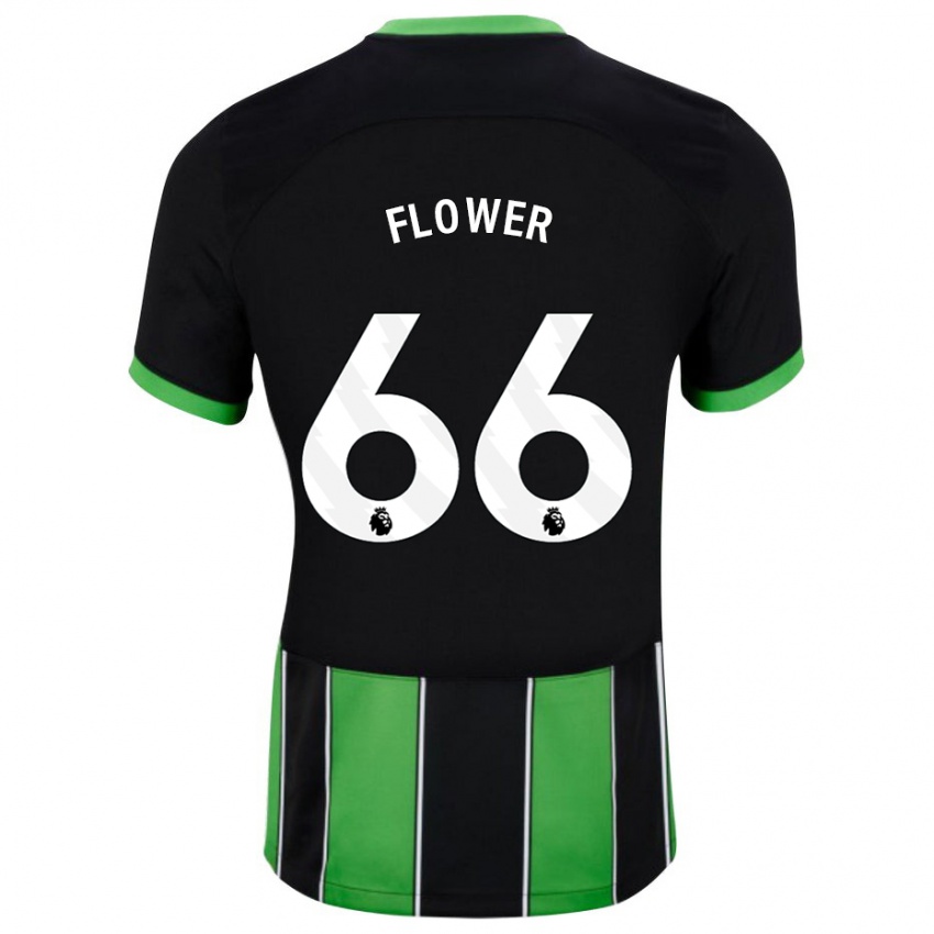 Mujer Camiseta Louis Flower #66 Verde Negro 2ª Equipación 2023/24 La Camisa Perú