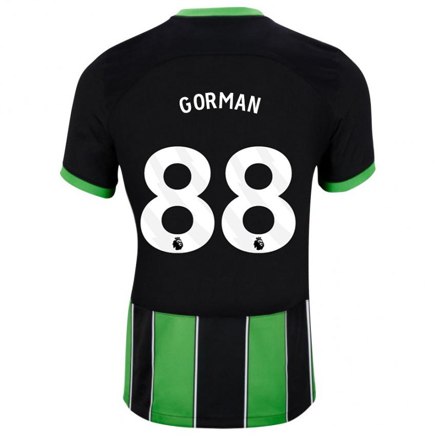 Mujer Camiseta Ronnie Gorman #88 Verde Negro 2ª Equipación 2023/24 La Camisa Perú