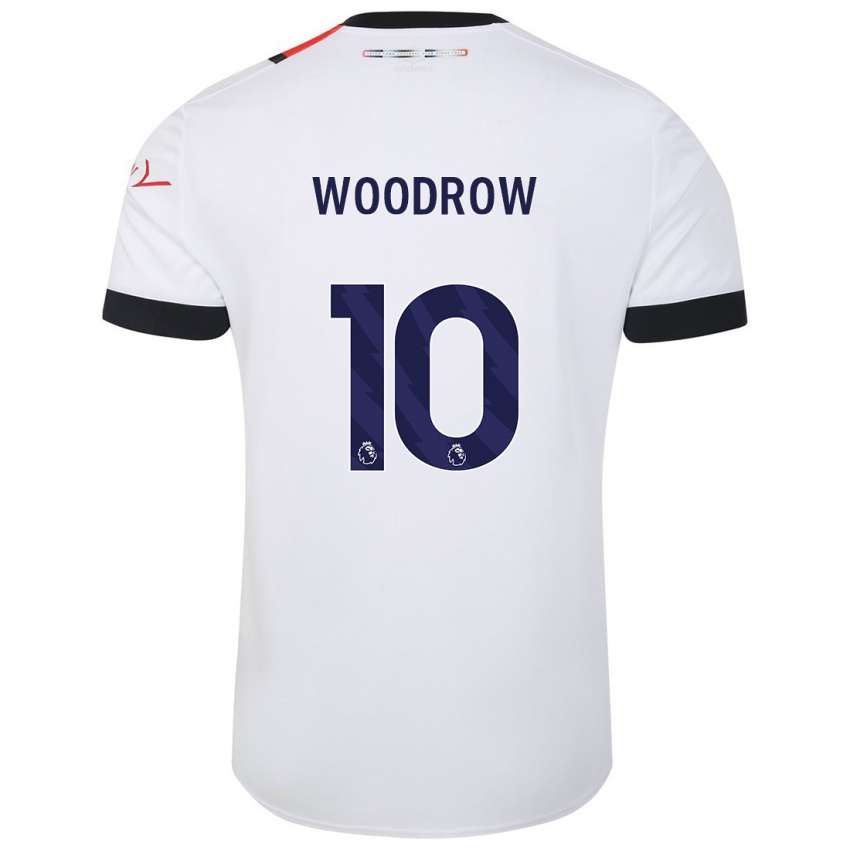 Mujer Camiseta Cauley Woodrow #10 Blanco 2ª Equipación 2023/24 La Camisa Perú