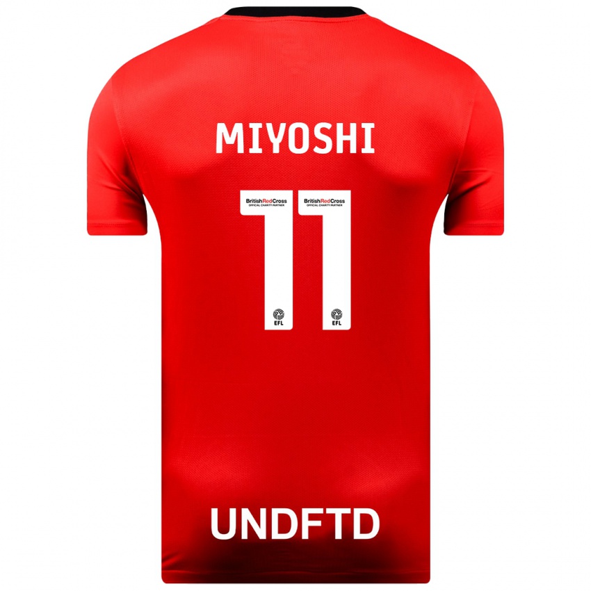 Mujer Camiseta Koji Miyoshi #11 Rojo 2ª Equipación 2023/24 La Camisa Perú