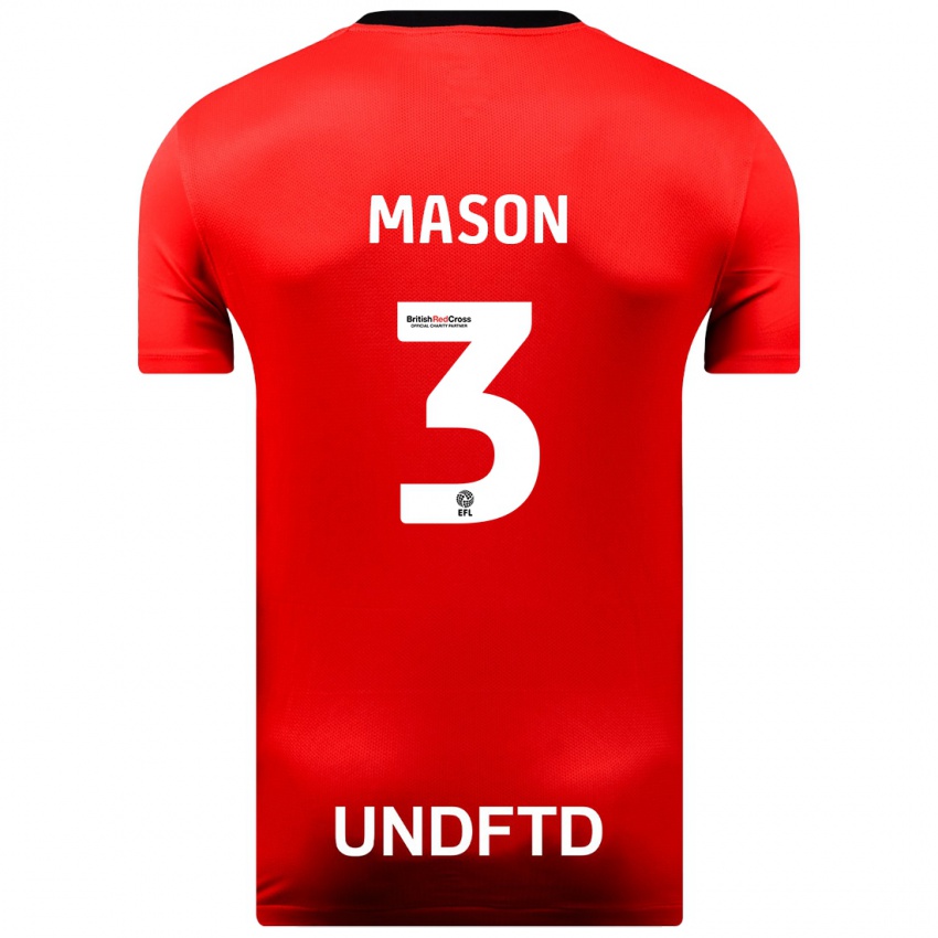 Mujer Camiseta Ellie Mason #3 Rojo 2ª Equipación 2023/24 La Camisa Perú
