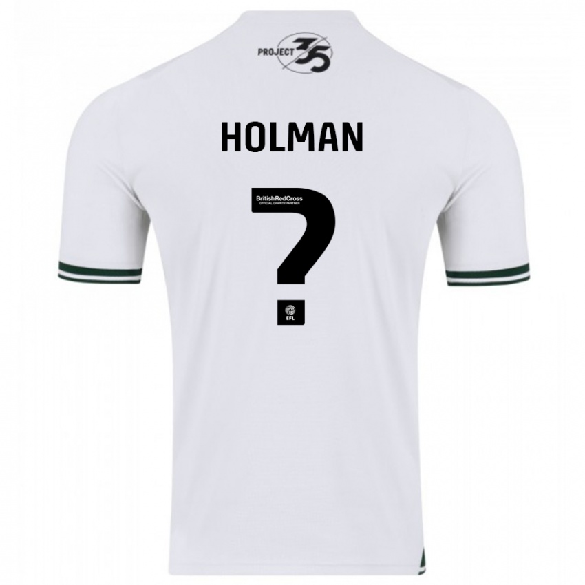 Mujer Camiseta Daniel Holman #0 Blanco 2ª Equipación 2023/24 La Camisa Perú