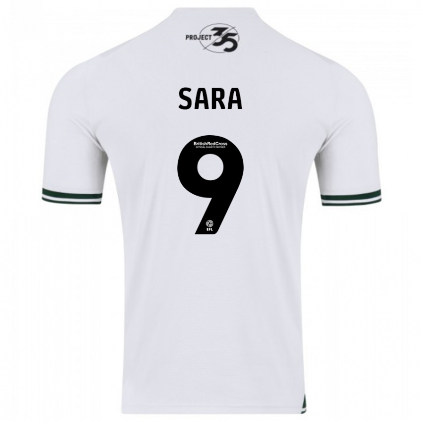 Mujer Camiseta Ellie Sara #9 Blanco 2ª Equipación 2023/24 La Camisa Perú